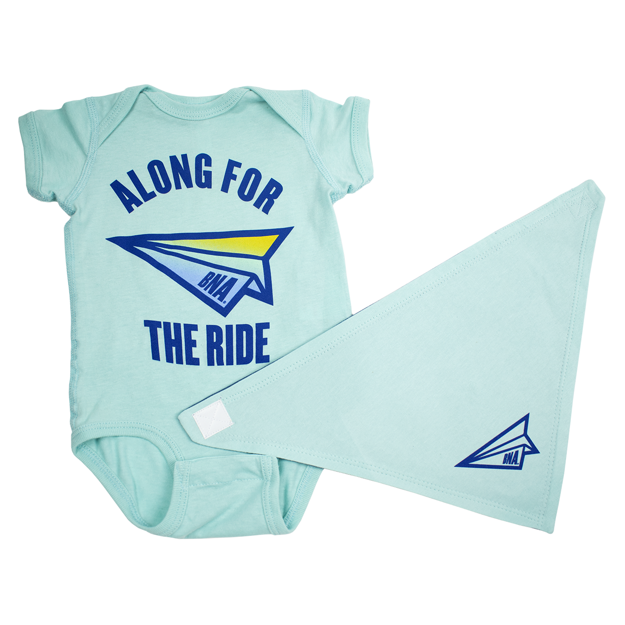 BNA Paper Airplane Onesie & Bib Gift Set