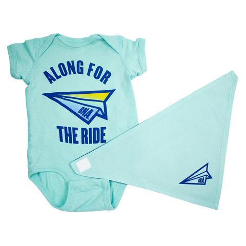 BNA Paper Airplane Onesie & Bib Gift Set