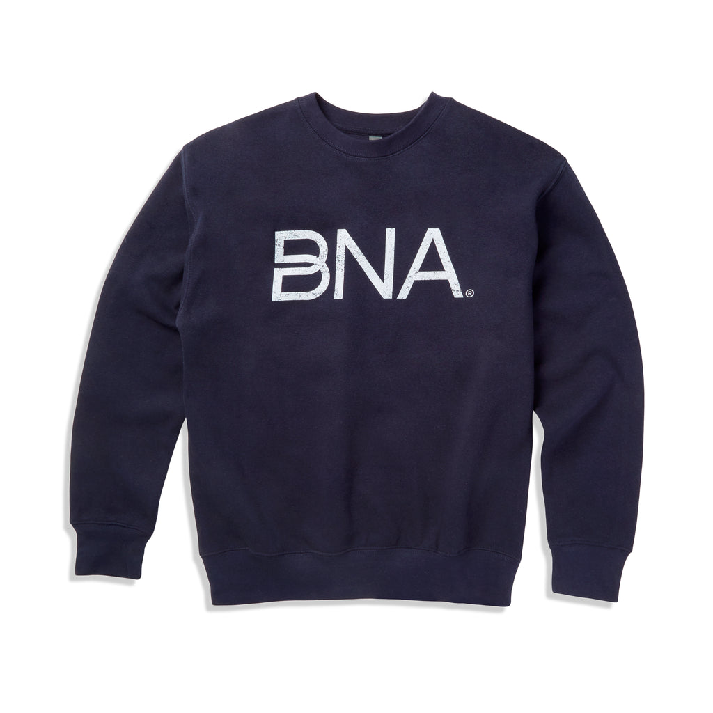 Navy logo sweatshirt outlet